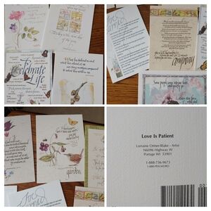 Note Card Set Lorraine Ortner-Blake Design Set Of 13 Blank Inside